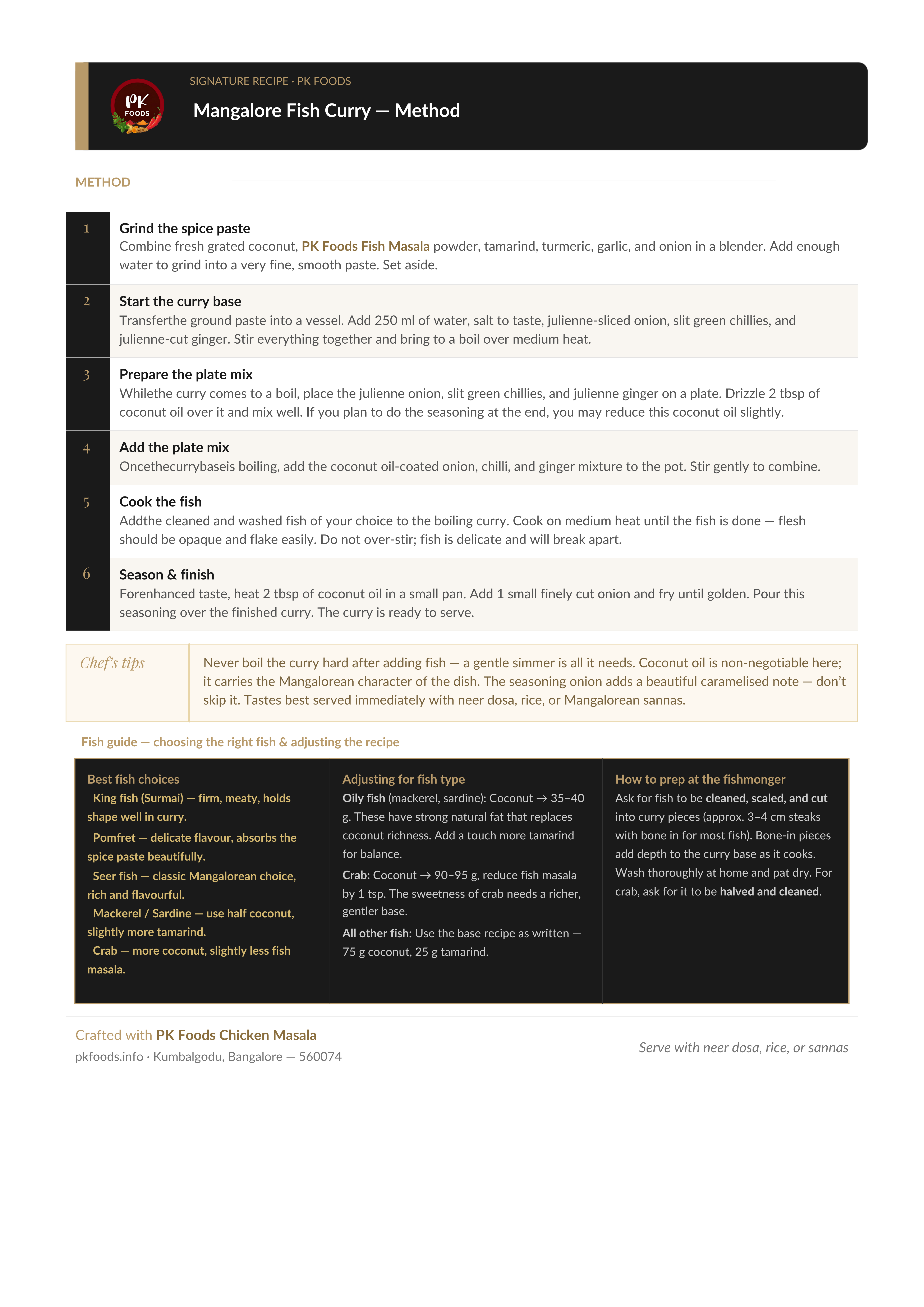 PK Foods Meen Saar Recipe Page 2